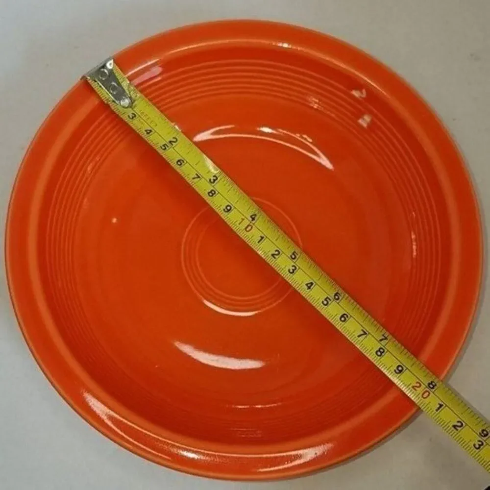 Fiestaware Fiesta Bowl Large CLASSIC RIM Dish Poppy Orange CONTAINER CERAMIC